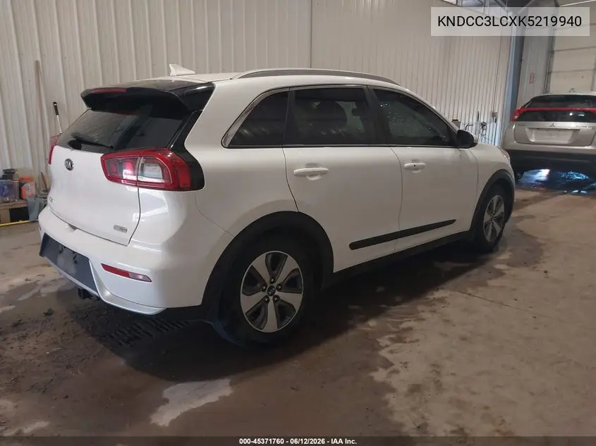 2019 Kia Niro Ex VIN: KNDCC3LCXK5219940 Lot: 45371760