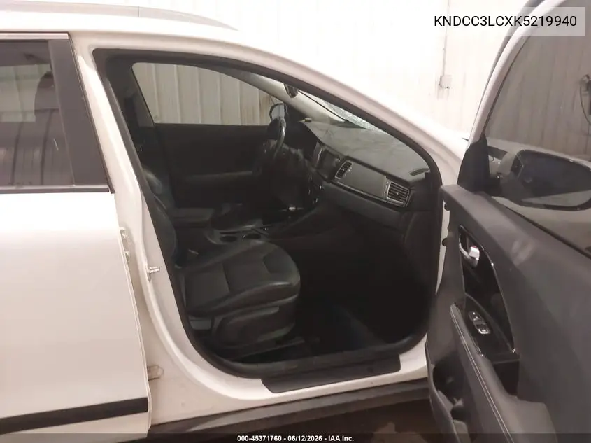 2019 Kia Niro Ex VIN: KNDCC3LCXK5219940 Lot: 45371760