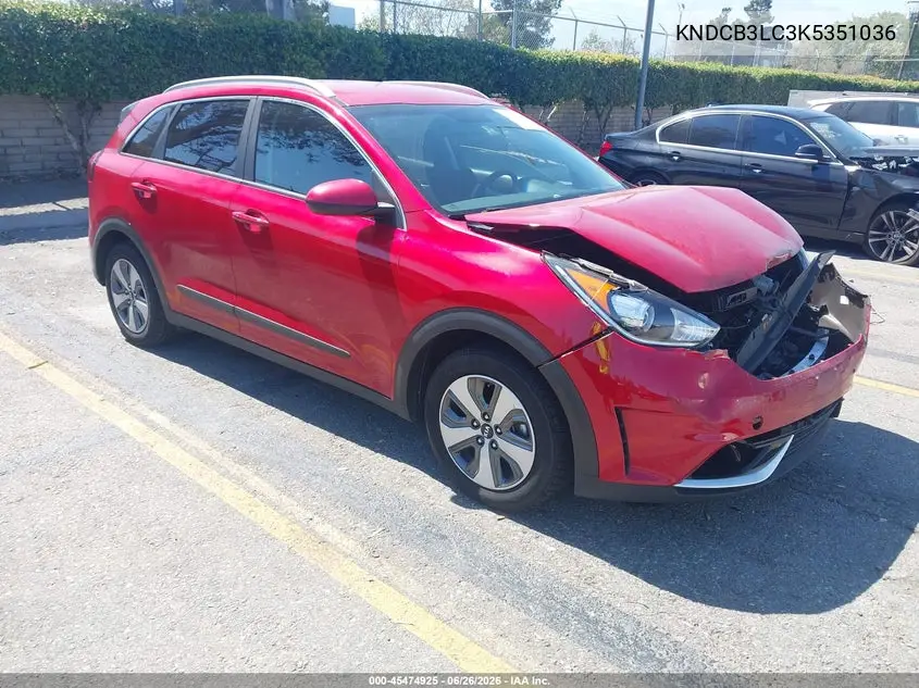 2019 Kia Niro Lx VIN: KNDCB3LC3K5351036 Lot: 45474925