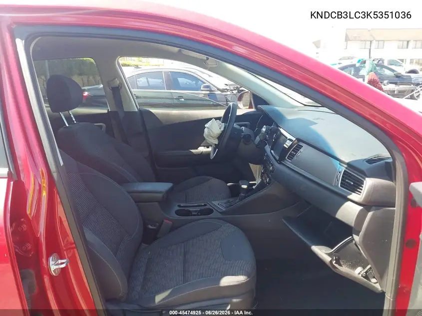 2019 Kia Niro Lx VIN: KNDCB3LC3K5351036 Lot: 45474925