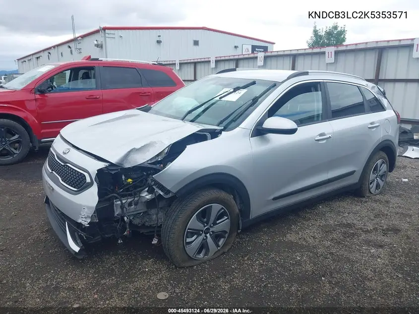 2019 Kia Niro Lx VIN: KNDCB3LC2K5353571 Lot: 45493124