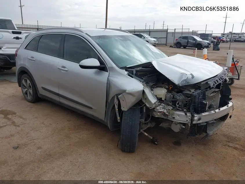2019 Kia Niro Lx VIN: KNDCB3LC6K5351886 Lot: 45506438