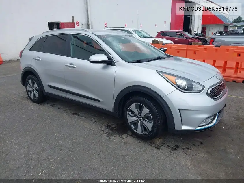 2019 Kia Niro Plug-In Hybrid Ex VIN: KNDCD3LD6K5315778 Lot: 45516687