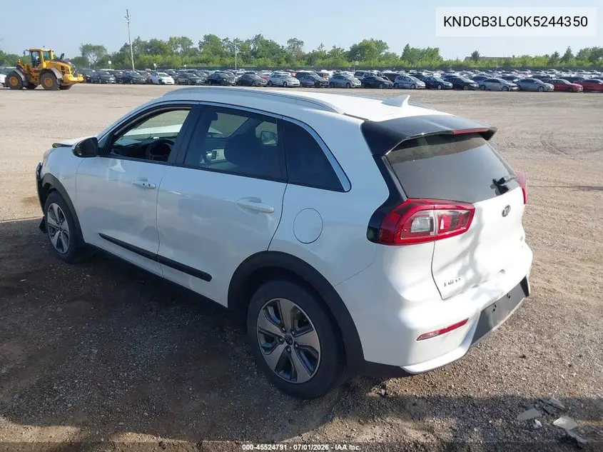 2019 Kia Niro Lx VIN: KNDCB3LC0K5244350 Lot: 45524791