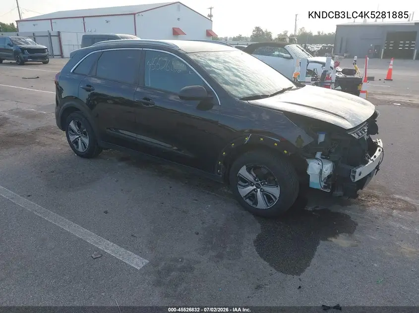 2019 Kia Niro Lx VIN: KNDCB3LC4K5281885 Lot: 45526832