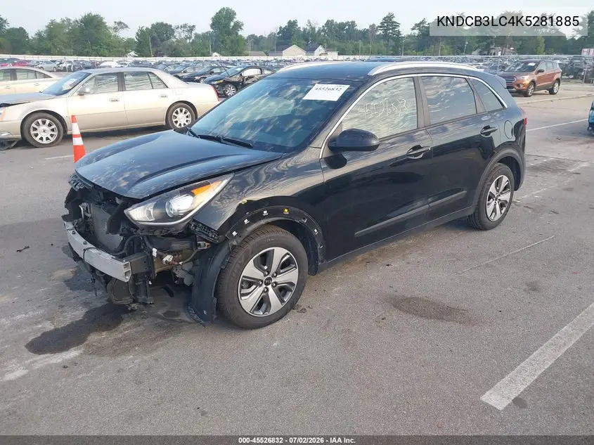 2019 Kia Niro Lx VIN: KNDCB3LC4K5281885 Lot: 45526832