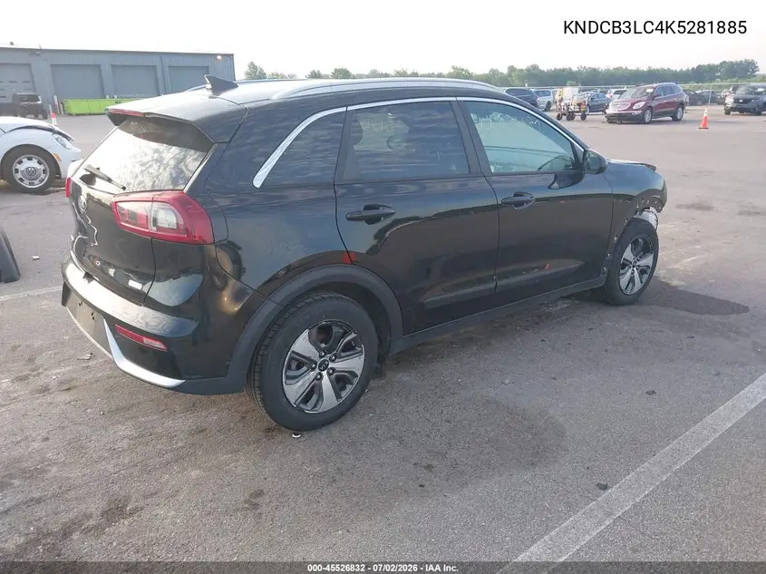 2019 Kia Niro Lx VIN: KNDCB3LC4K5281885 Lot: 45526832