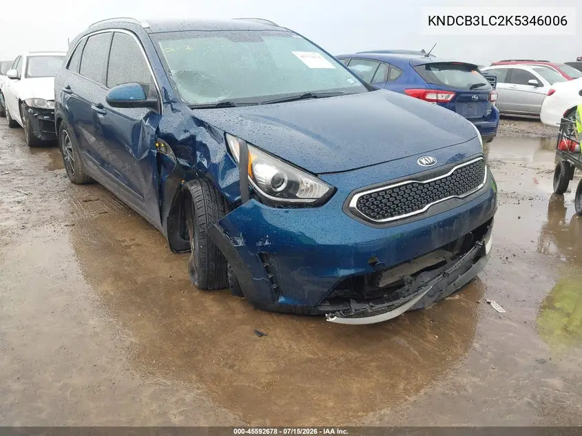 2019 Kia Niro Lx VIN: KNDCB3LC2K5346006 Lot: 45592678