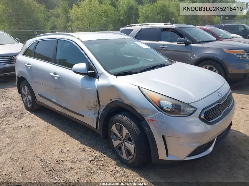 2019 Kia Niro Lx VIN: KNDCB3LC2K5216419 Lot: 45624380