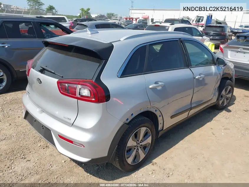 2019 Kia Niro Lx VIN: KNDCB3LC2K5216419 Lot: 45624380