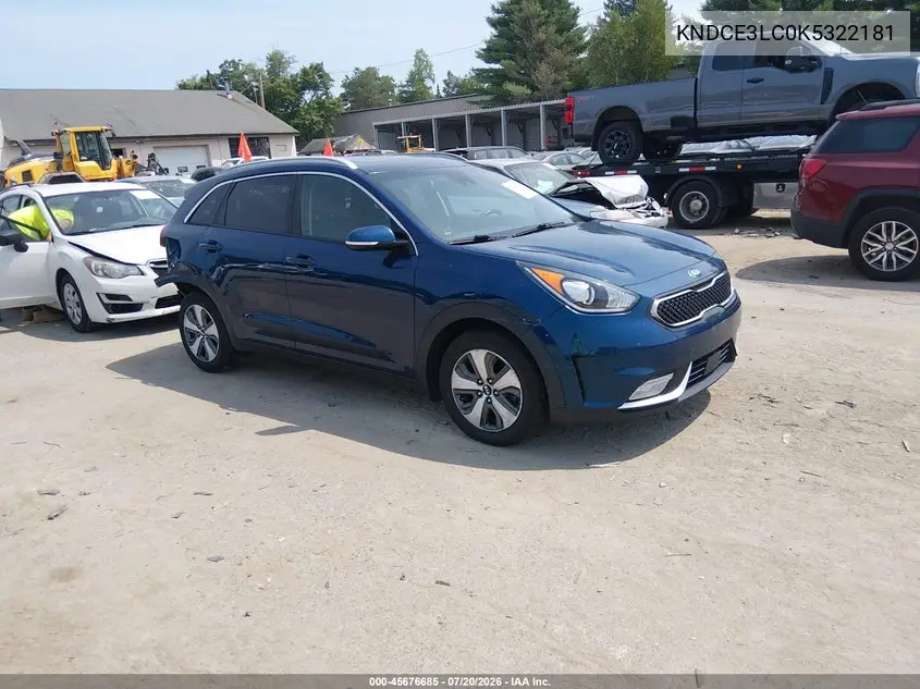 2019 Kia Niro Ex VIN: KNDCE3LC0K5322181 Lot: 45676685