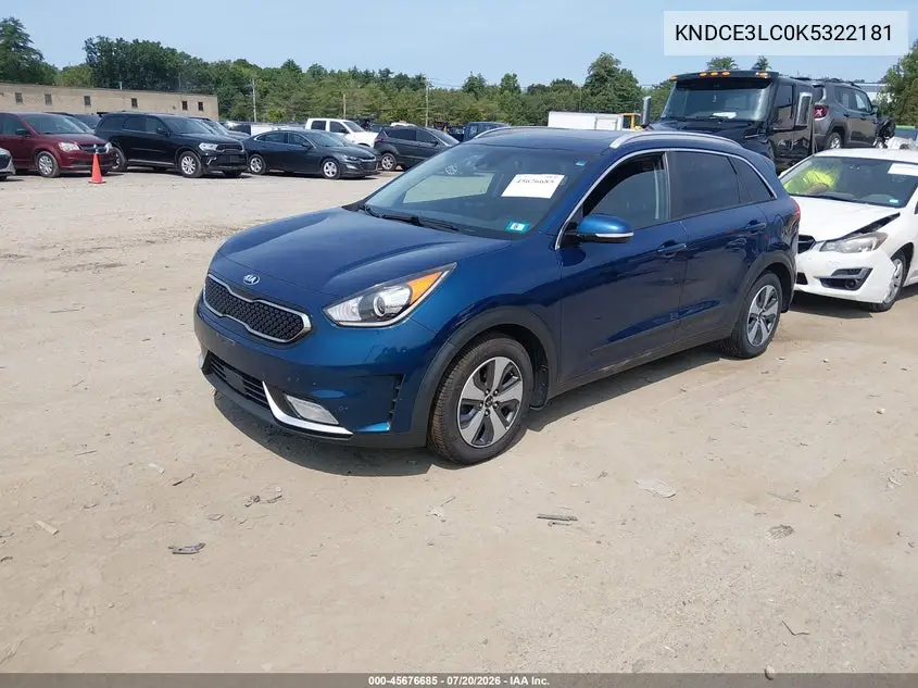 2019 Kia Niro Ex VIN: KNDCE3LC0K5322181 Lot: 45676685