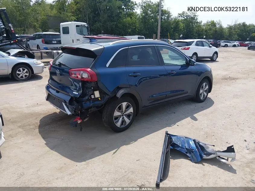 2019 Kia Niro Ex VIN: KNDCE3LC0K5322181 Lot: 45676685