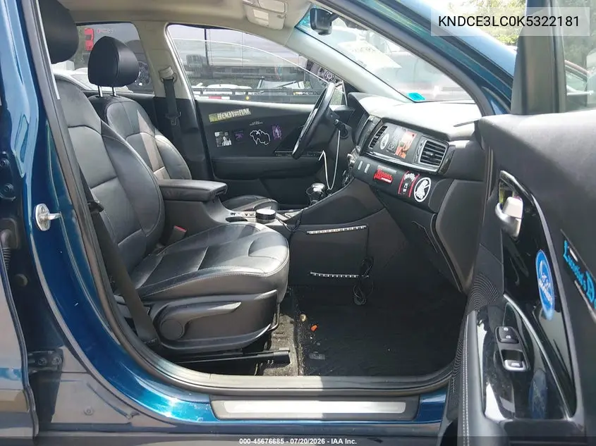 2019 Kia Niro Ex VIN: KNDCE3LC0K5322181 Lot: 45676685