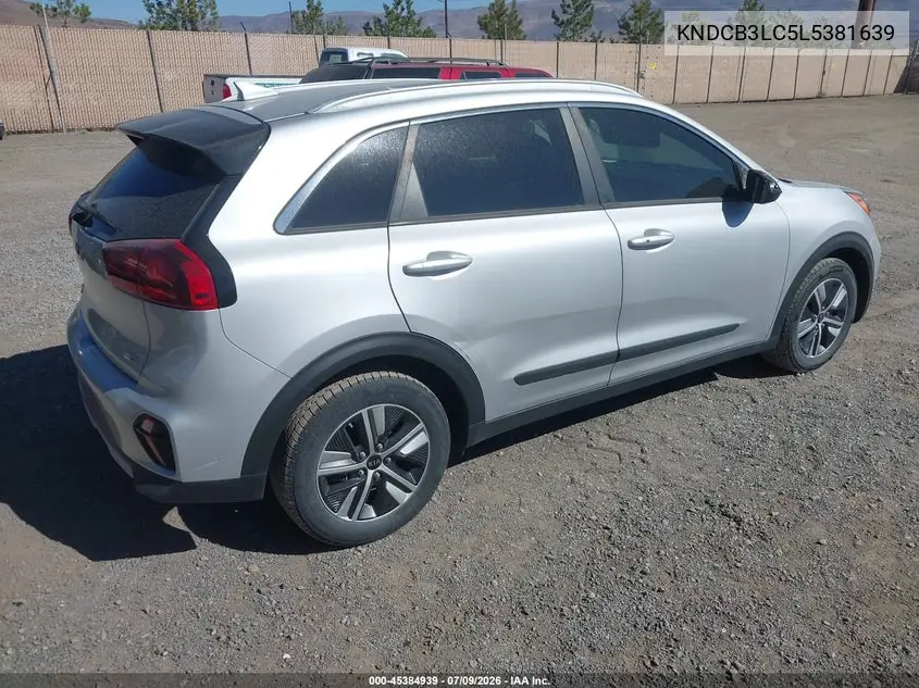 2020 Kia Niro Lxs VIN: KNDCB3LC5L5381639 Lot: 45384939