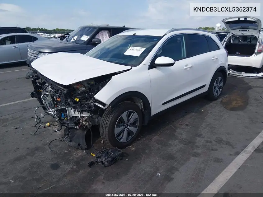2020 Kia Niro Lx VIN: KNDCB3LCXL5362374 Lot: 45670608