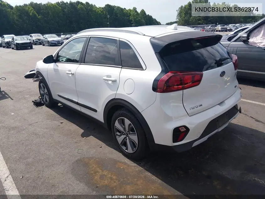2020 Kia Niro Lx VIN: KNDCB3LCXL5362374 Lot: 45670608