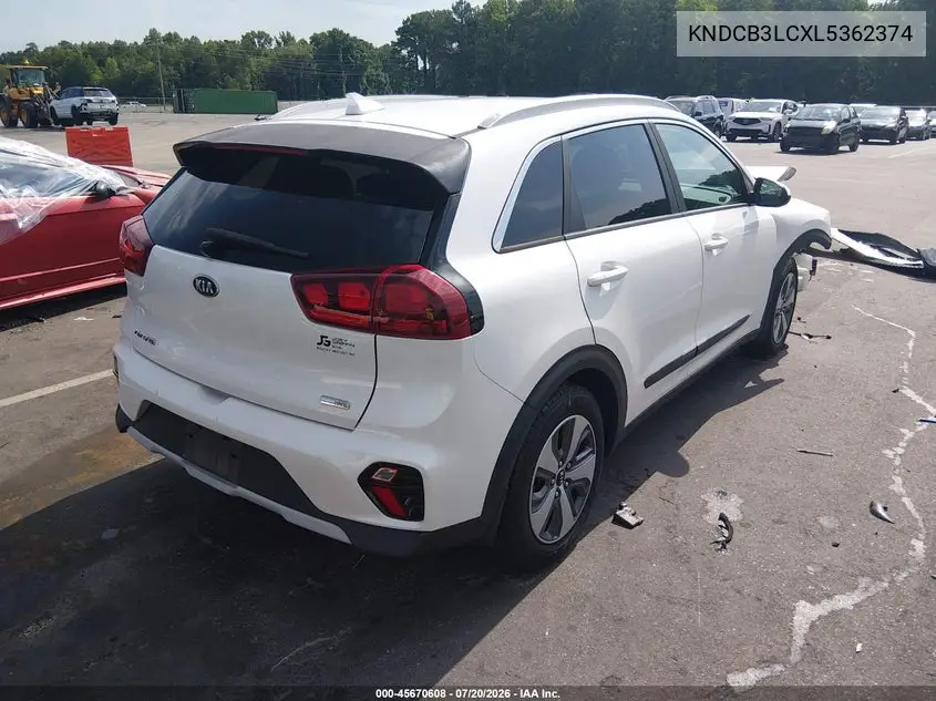 2020 Kia Niro Lx VIN: KNDCB3LCXL5362374 Lot: 45670608