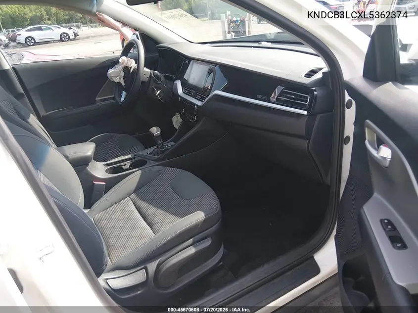 2020 Kia Niro Lx VIN: KNDCB3LCXL5362374 Lot: 45670608