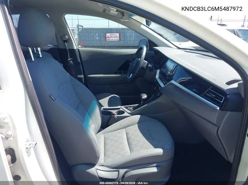 2021 Kia Niro Lxs VIN: KNDCB3LC6M5487972 Lot: 45492176
