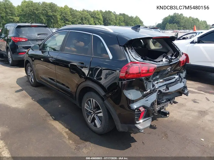 2021 Kia Niro Lxs VIN: KNDCB3LC7M5480156 Lot: 45658903
