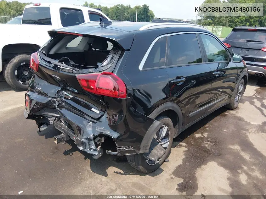 2021 Kia Niro Lxs VIN: KNDCB3LC7M5480156 Lot: 45658903