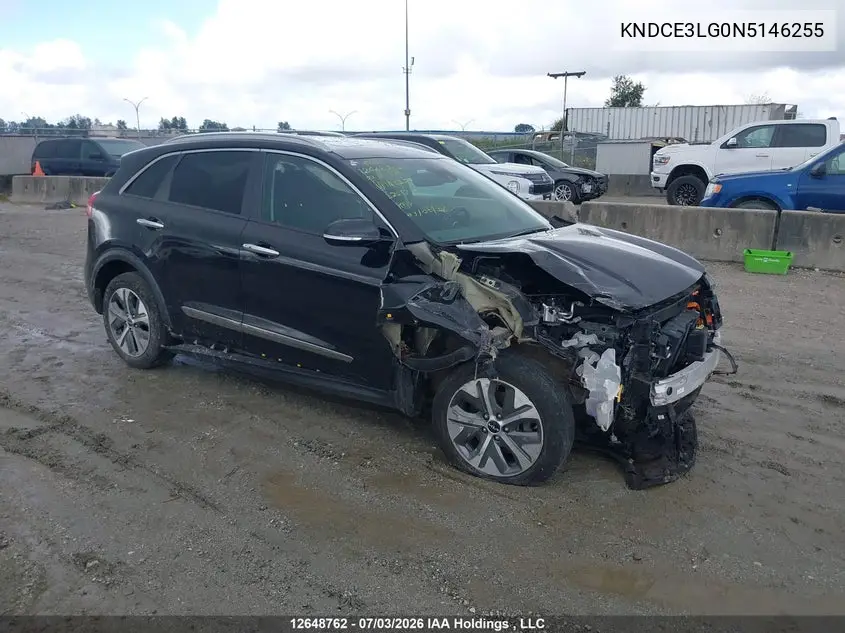 2022 Kia Niro Ex Premium VIN: KNDCE3LG0N5146255 Lot: 12648762