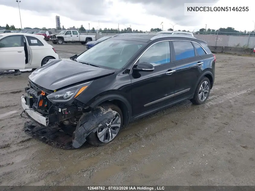2022 Kia Niro Ex Premium VIN: KNDCE3LG0N5146255 Lot: 12648762