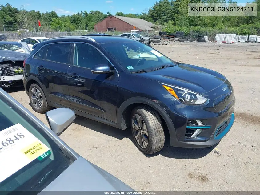 2022 Kia Niro Ev Ex VIN: KNDCC3LG3N5124711 Lot: 45382718