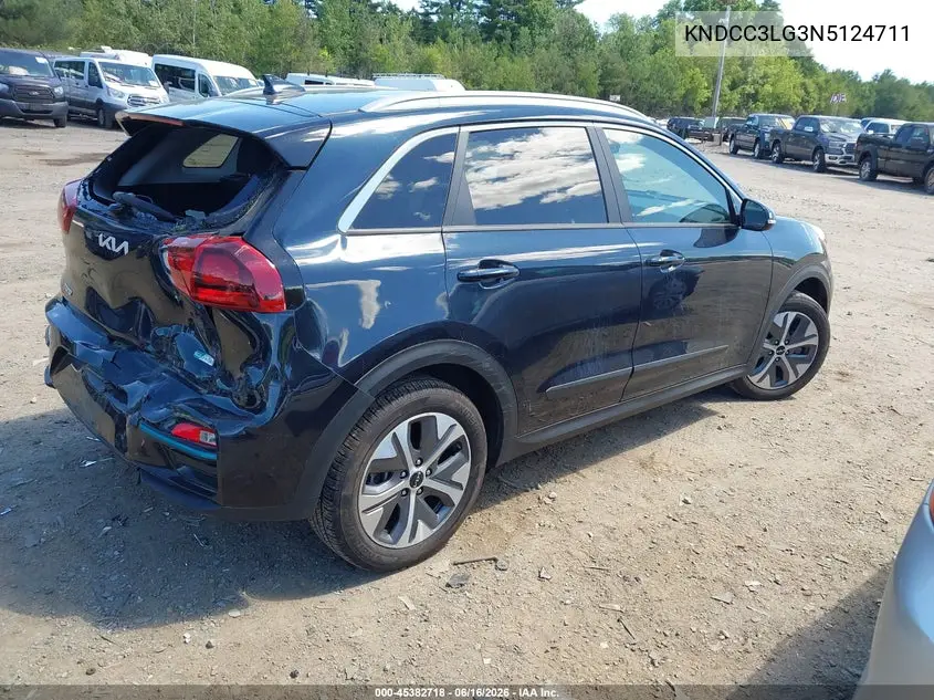 2022 Kia Niro Ev Ex VIN: KNDCC3LG3N5124711 Lot: 45382718