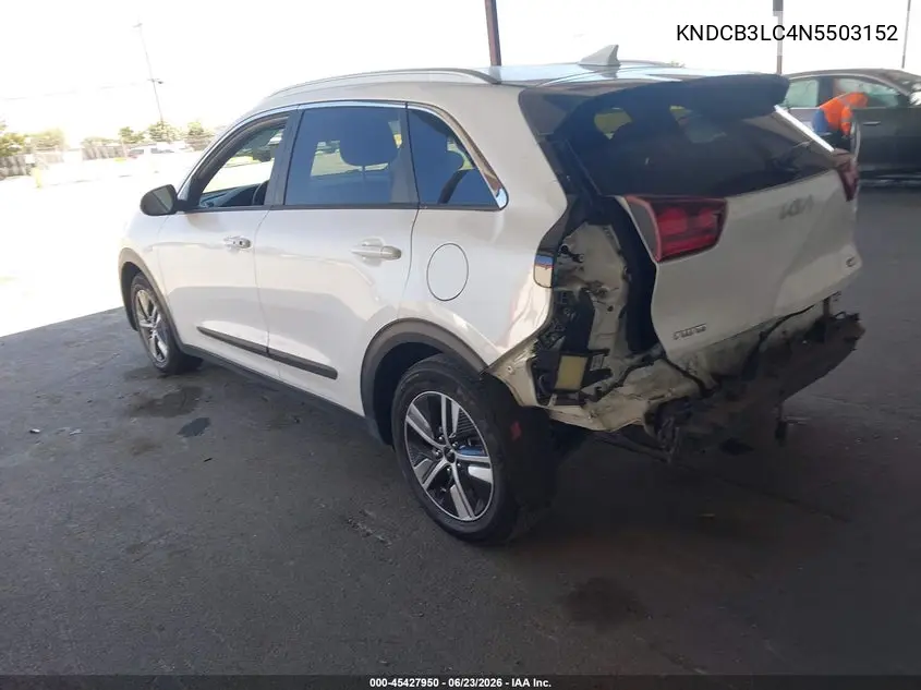 2022 Kia Niro Lxs VIN: KNDCB3LC4N5503152 Lot: 45427950