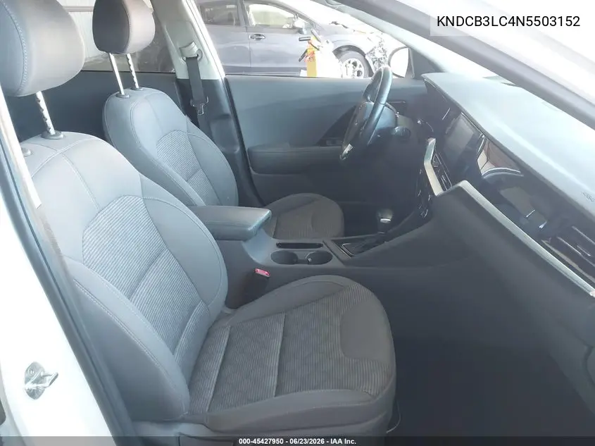 2022 Kia Niro Lxs VIN: KNDCB3LC4N5503152 Lot: 45427950