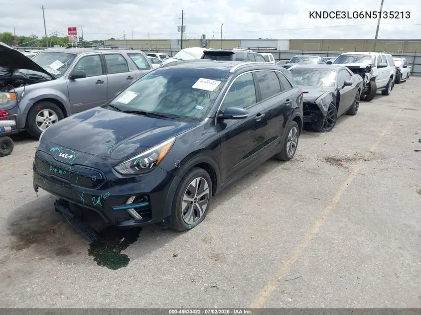 2022 Kia Niro Ev Ex Premium VIN: KNDCE3LG6N5135213 Lot: 45533422