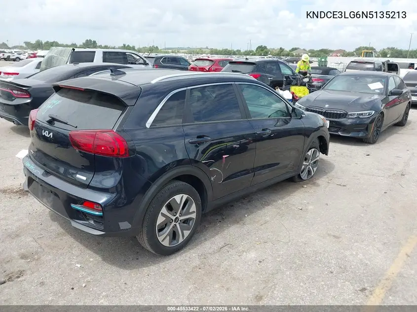 2022 Kia Niro Ev Ex Premium VIN: KNDCE3LG6N5135213 Lot: 45533422
