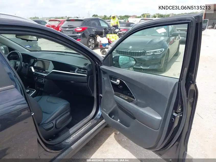 2022 Kia Niro Ev Ex Premium VIN: KNDCE3LG6N5135213 Lot: 45533422