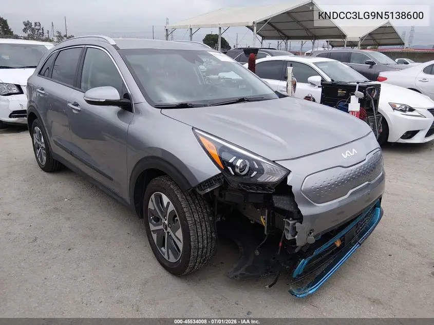 2022 Kia Niro Ev Ex VIN: KNDCC3LG9N5138600 Lot: 45534008