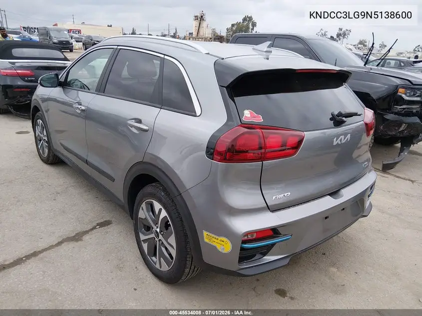 2022 Kia Niro Ev Ex VIN: KNDCC3LG9N5138600 Lot: 45534008