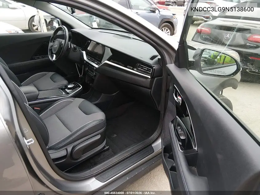 2022 Kia Niro Ev Ex VIN: KNDCC3LG9N5138600 Lot: 45534008