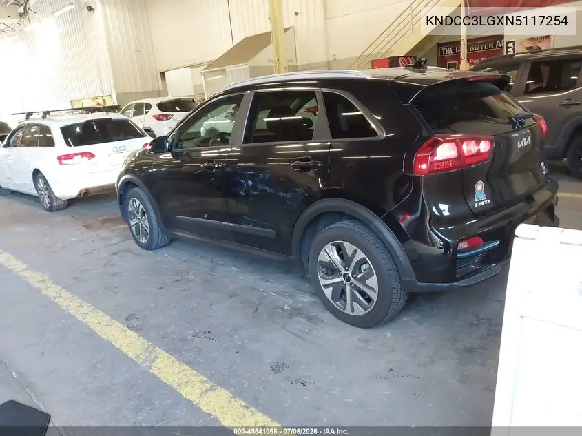 2022 Kia Niro Ev Ex VIN: KNDCC3LGXN5117254 Lot: 45541068