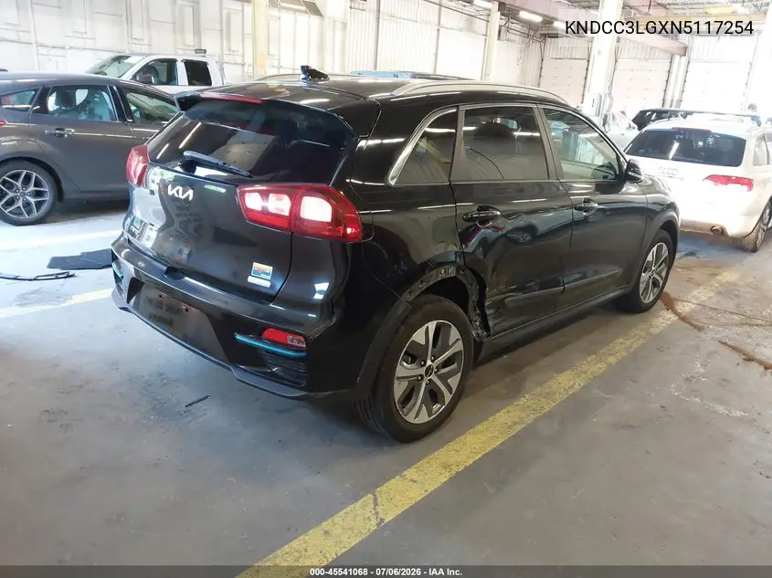 2022 Kia Niro Ev Ex VIN: KNDCC3LGXN5117254 Lot: 45541068