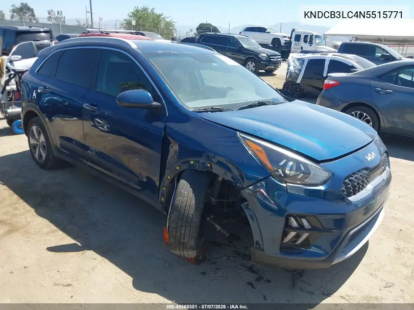 2022 Kia Niro Lx VIN: KNDCB3LC4N5515771 Lot: 45568351