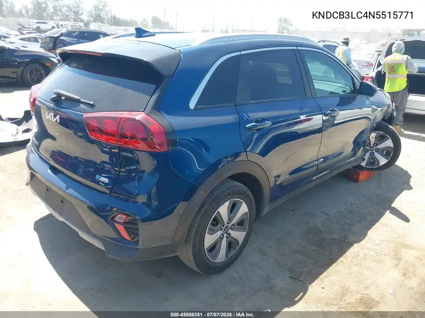 2022 Kia Niro Lx VIN: KNDCB3LC4N5515771 Lot: 45568351