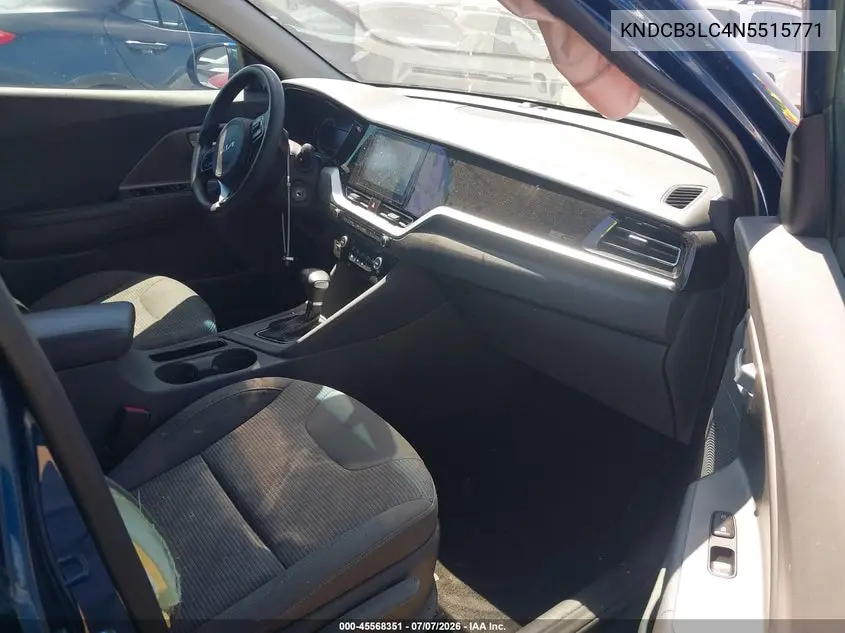 2022 Kia Niro Lx VIN: KNDCB3LC4N5515771 Lot: 45568351