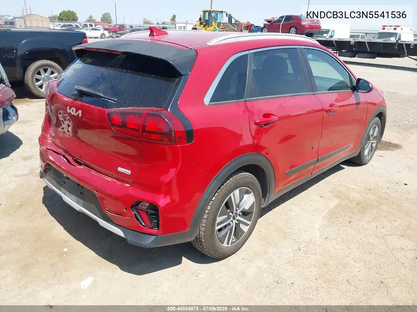 2022 Kia Niro Lxs Se VIN: KNDCB3LC3N5541536 Lot: 45585875