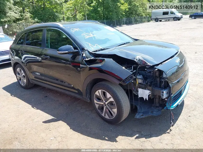 2022 Kia Niro Ev Ex VIN: KNDCC3LG5N5140912 Lot: 45591089