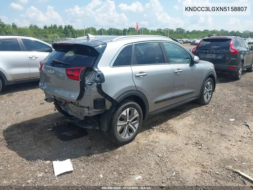 2022 Kia Niro Ev Ex VIN: KNDCC3LGXN5158807 Lot: 45610366