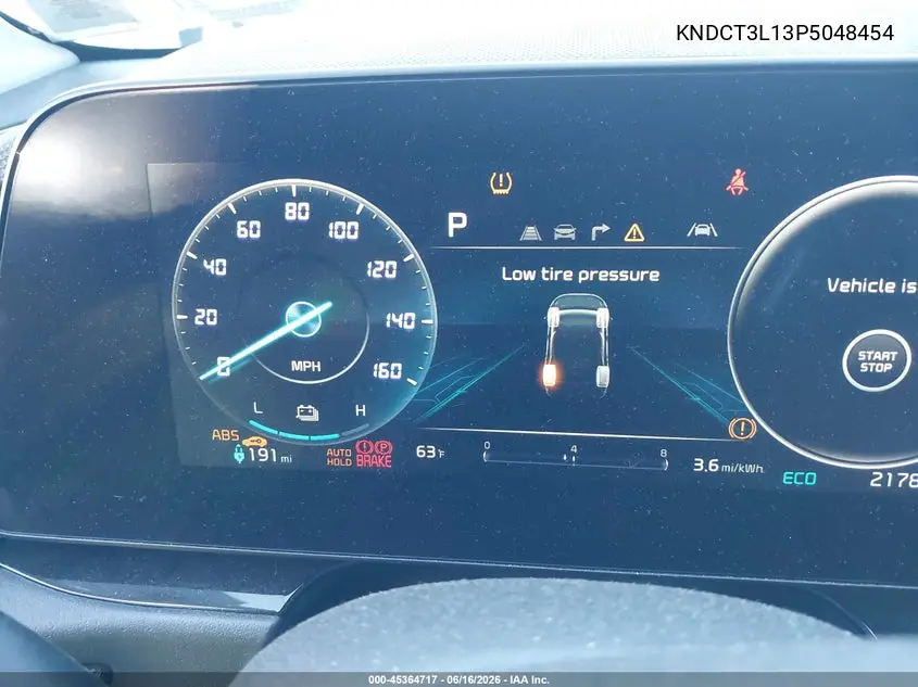 2023 Kia Niro Ev Wave VIN: KNDCT3L13P5048454 Lot: 45364717