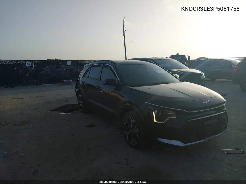 2023 Kia Niro Ex Touring VIN: KNDCR3LE3P5051758 Lot: 45505365