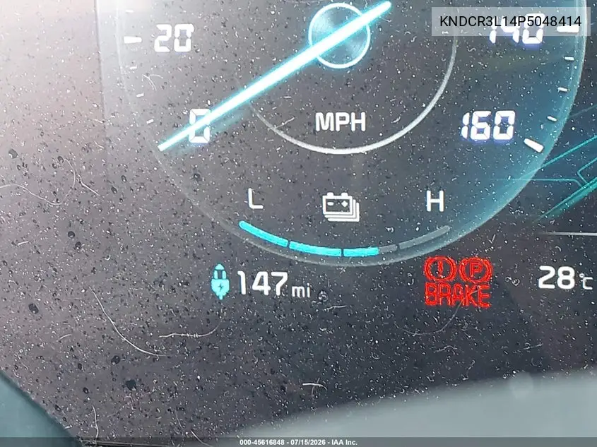 2023 Kia Niro Ev Wind VIN: KNDCR3L14P5048414 Lot: 45616848