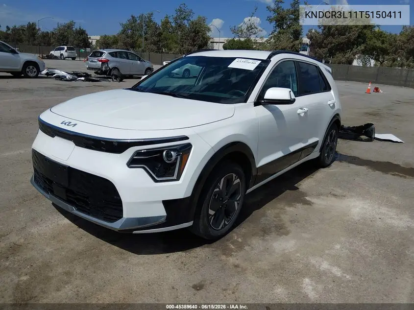 2026 Kia Niro Ev Wind VIN: KNDCR3L11T5150411 Lot: 45389640